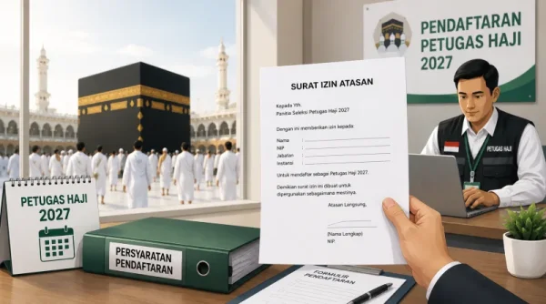 Surat Izin Atasan Jadi Syarat Pendaftaran Petugas Haji 2027, Ini Contohnya